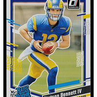 Stetson Bennett 2023 Panini Donruss Rated Rookie Series Mint Card #358