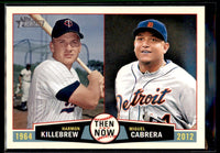 Harmon Killebrew and Miguel Cabrera 2013 Topps Heritage Then & Now Series Mint Card #TN-KC
