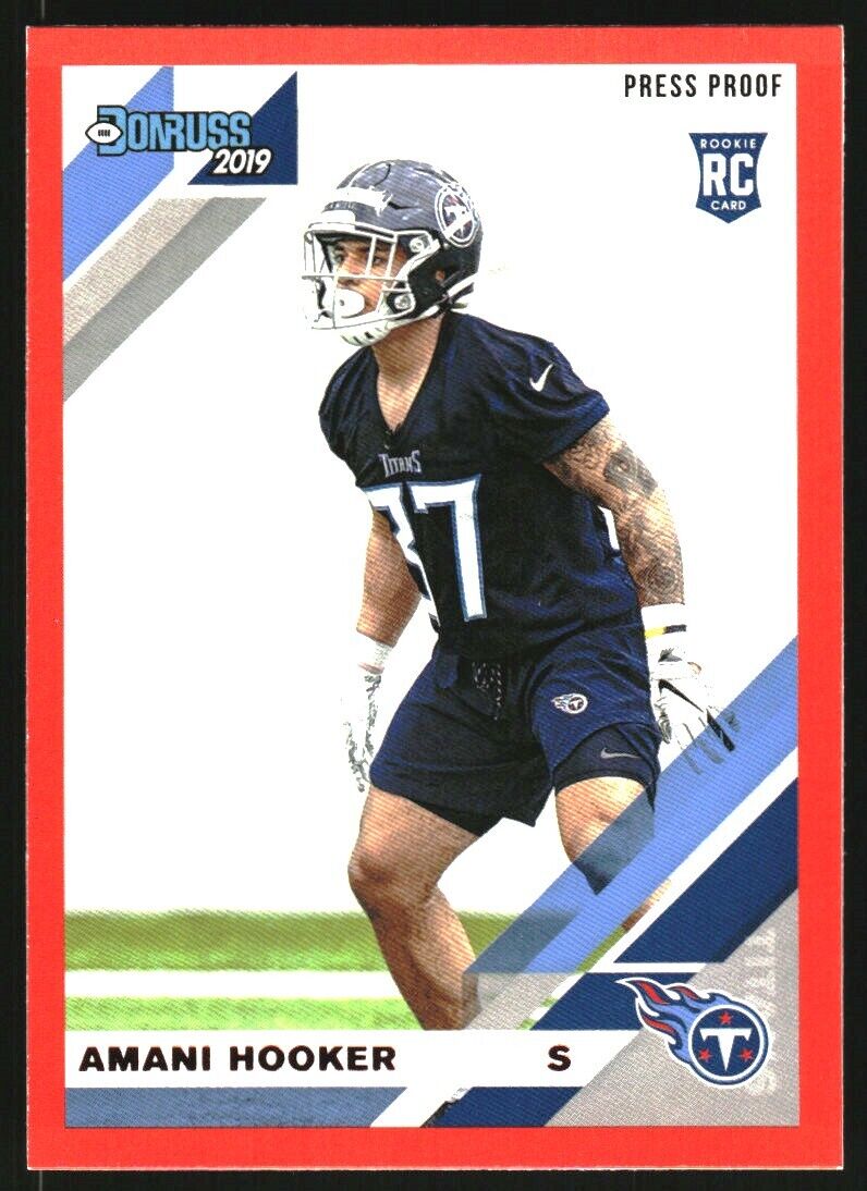 Amani Hooker 2019 Donruss Press Proof Red Series Mint Card #290