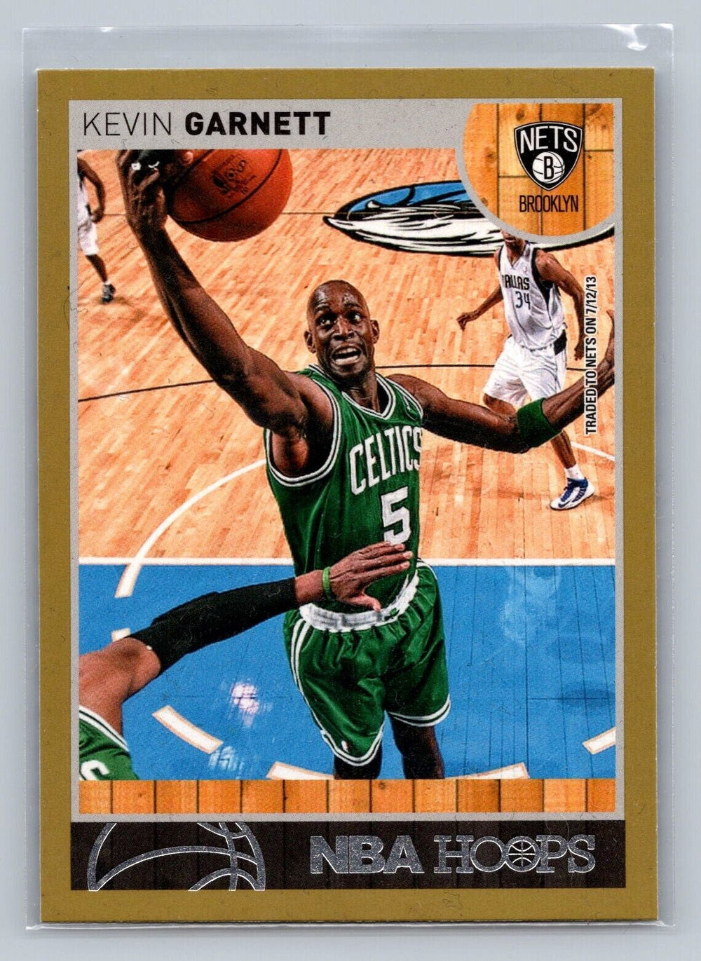 Kevin Garnett 2013 2014 Hoops Series GOLD PARALLEL VERSION Mint Card #65