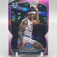 Armando Bacot 2023 Bowman Chrome University Pink Refractor Series Mint Card #44