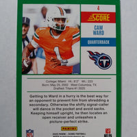 Cam Ward 2025 Score Anniversary Mint Rookie Card #4