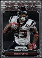 Arian Foster 2013 Panini Prizm Monday Night Heroes Series Mint Card #7
