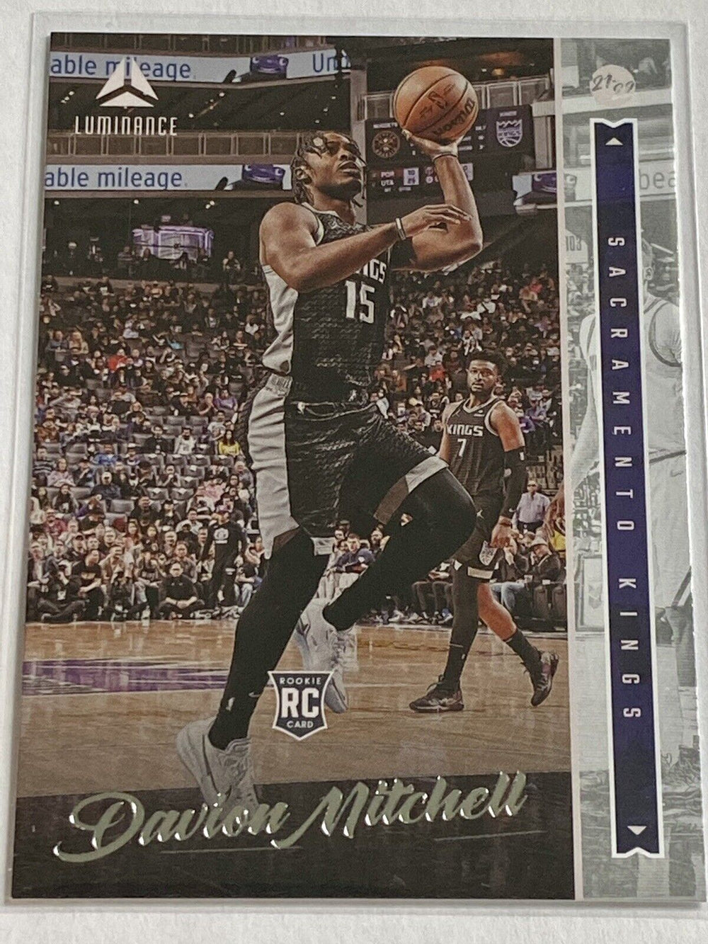 Davion Mitchell  2021 2022 Panini Chronicles Luminance Series Mint Rookie Card #244