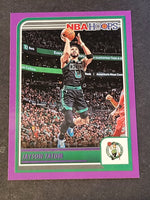 Jayson Tatum 2023 2024 Hoops Purple Series Mint Card #183
