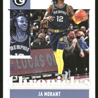 Ja Morant 2021 2022 Panini Chronicles Series Mint Card #7