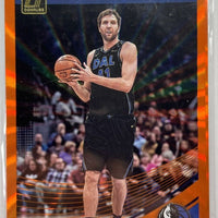 Dirk Nowitzki 2018 2019 Panini Donruss Holo Orange Laser Series Mint Card #40