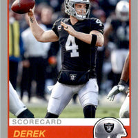 Derek Carr 2019 Panini Score SCORECARD Series Mint Card #32