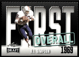 O.J. Simpson 2023 Leaf Draft First Overall Series Mint Card #1