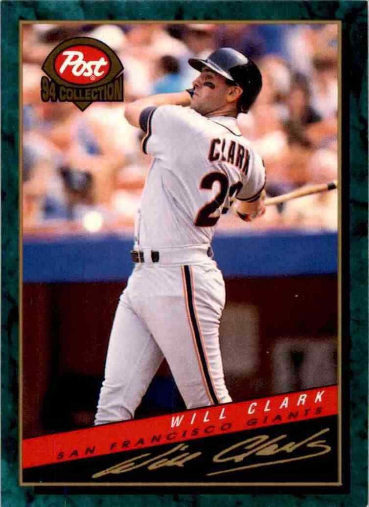 Will Clark 1994 Post Cereal Series Mint Card #22