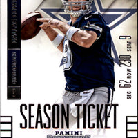 Tony Romo 2014 Panini Contenders Season Ticket Series Mint Card #37