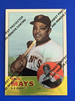 Willie Mays 1996 Topps Finest Commemorative Reprint Card #300
