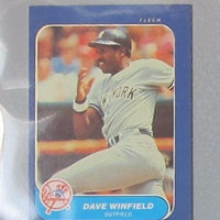 Dave Winfield 1986 Fleer Mini Series Mint Card #26