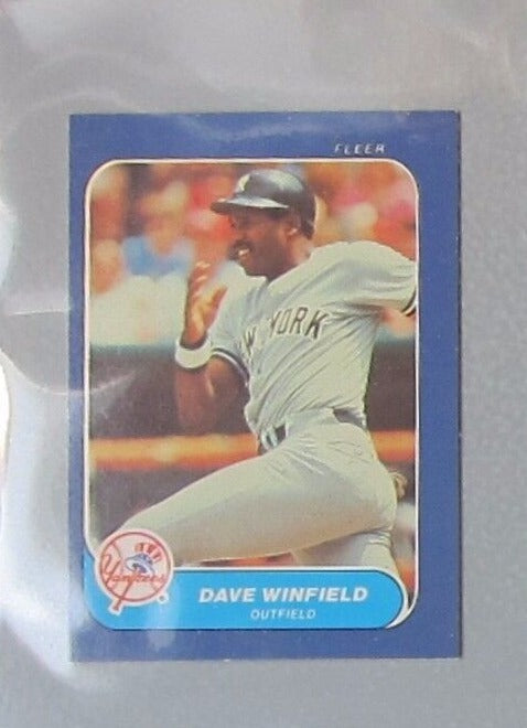 Dave Winfield 1986 Fleer Mini Series Mint Card #26