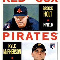 Brock Holt and Kyle McPherson 2013 Topps Heritage Series Mint Rookie Card #74