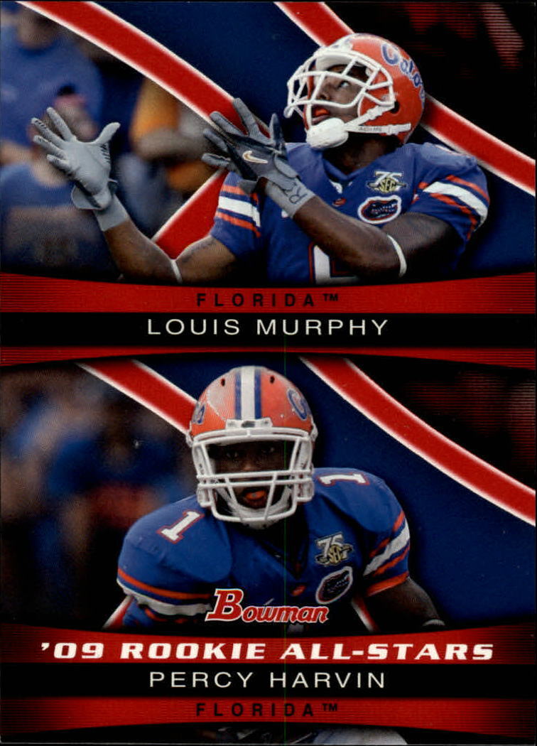 Louis Murphy and Percy Harvin 2009 Bowman Draft Rookie All-Stars Combos Series Mint Card #ASC1