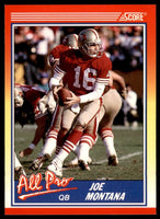 Joe Montana 1990 Score Series Mint Card #582
