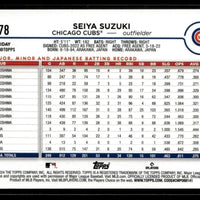 Seiya Suzuki 2024 Topps Holiday Tree Blue Metallic Series Mint Card #H78