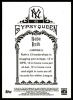 Babe Ruth 2011 Topps Gypsy Queen Series Mint Card #65
