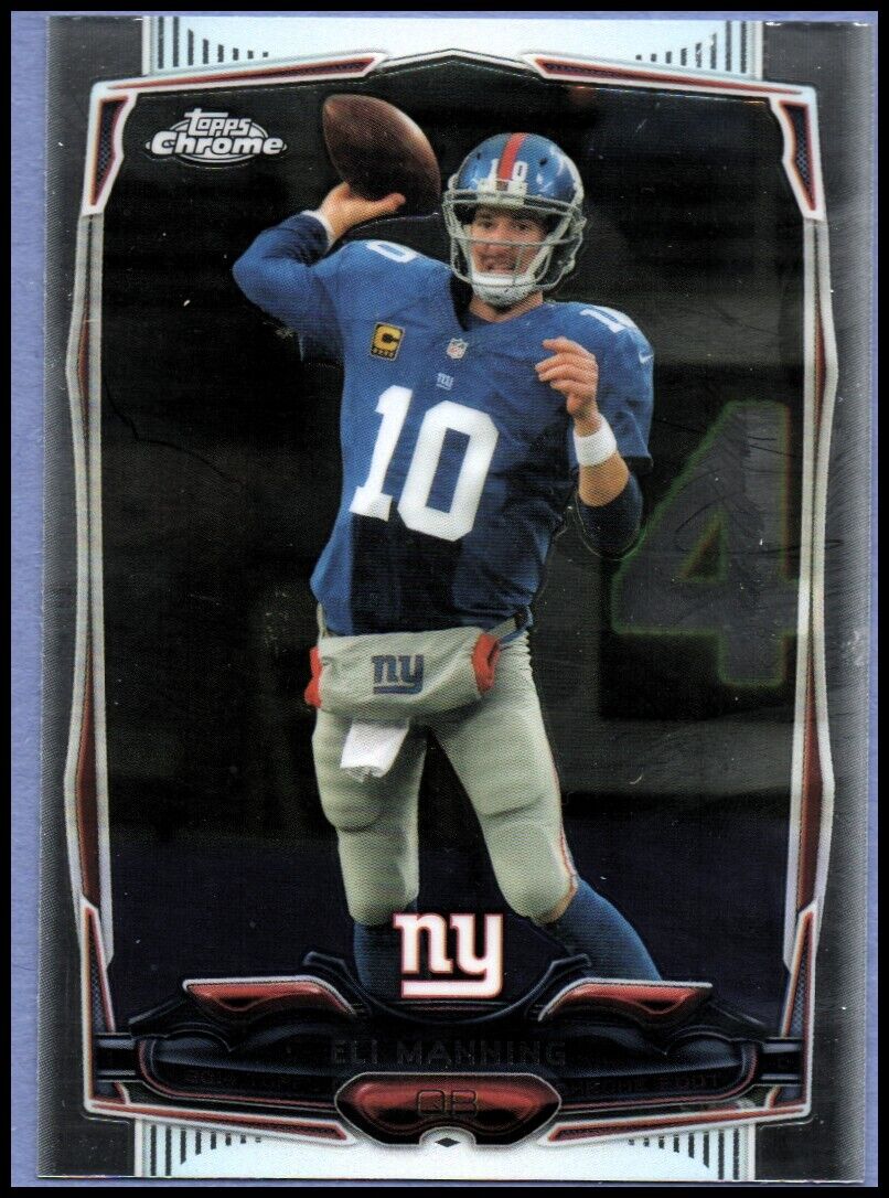 Eli Manning 2014 Topps Chrome Series Mint Card #93