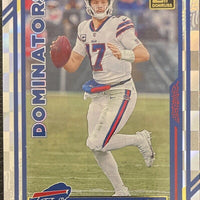 Josh Allen 2022 Donruss Dominators Series Mint Insert Card #D-4