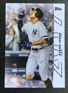 Aaron Judge 2022 Topps UK Edition Career Year Series Mint Card #CY-14
