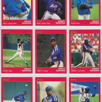 Dwight Gooden 1990 Star Company GOLD Series Complete Mint Set