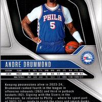 Andre Drummond 2024 2025 Panini Prizm Cracked Ice Series Mint Card #18