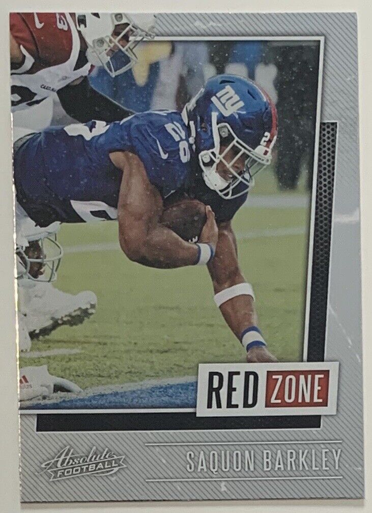 Saquon Barkley 2020 Panini Absolute Red Zone Series Mint Card #RZ-SB