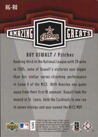 Roy Oswalt 2006 Upper Deck Amazing Greats Series Mint Card #AG-RO
