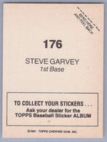 Steve Garvey 1981 Topps Baseball Sticker #176
