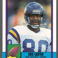 Cris Carter 1990 Topps Traded Series Mint Card #19T