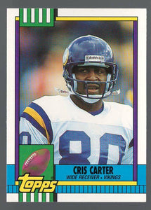 Cris Carter 1990 Topps Traded Series Mint Card #19T