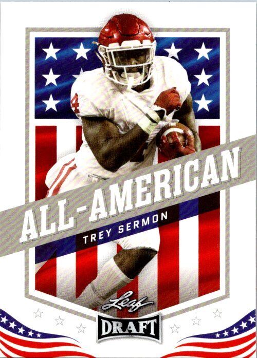 Trey Sermon 2023 Leaf Draft All-American Rookie Series Mint Card #43