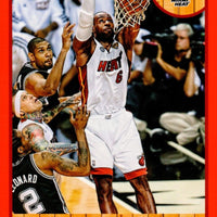 LeBron James 2013 2014 Hoops Basketball Series Mint RED PARALLEL VERSION Card #62