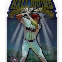 Juan Gonzalez 1998 Topps Chrome Hall Bound Die Cut Series Mint Card #HB14