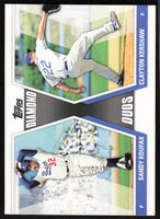 Sandy Koufax and Clayton Kershaw 2011 Topps Diamond Duos Series Mint Card #DD-30
