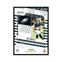 Will Shipley 2024 Panini Absolute Series Mint Rookie Card #187