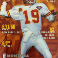 Joe Montana 1995 Fleer Series Mint Card #183