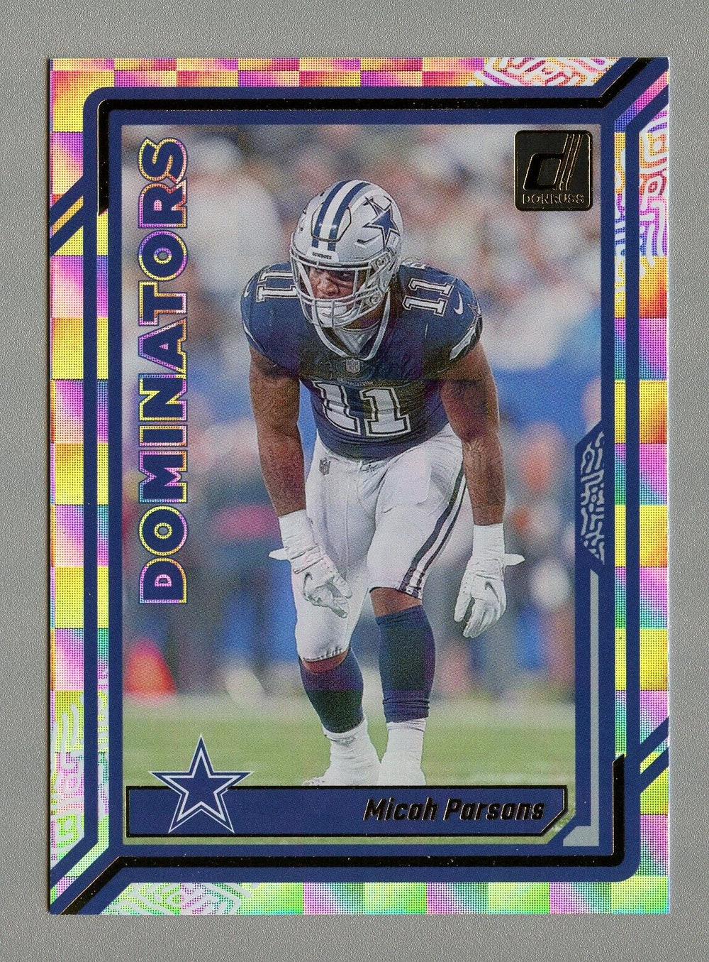 Micah Parsons 2022 Donruss Dominators Series Mint Insert Card #D-37