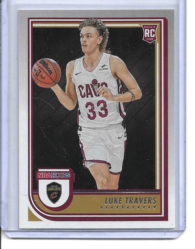 Luke Travers 2022 2023 Panini Hoops Basketball Series Mint Rookie Card #272