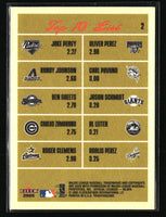 Peavy  Randy Johnson  Sheets 2005 Fleer Tradition Stat Leaders Series Mint Card #2
