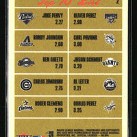 Peavy  Randy Johnson  Sheets 2005 Fleer Tradition Stat Leaders Series Mint Card #2