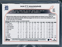 Matt Manning 2022 Topps Chrome Prism Refractor Series Mint Rookie Card #57
