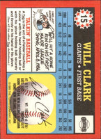 Will Clark 1989 Topps UK Mini Series Card #15
