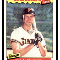 Will Clark 1986 Fleer Baseball's Best Sluggers vs. Pitchers Series Mint Card #6