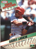Barry Larkin 1995 Kraft Foods Series Mint Card #24
