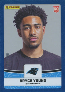 Bryce Young 2023 Panini NFL Sticker and Card Collection BLUE Foil Rookie Card #71  ONLY 199 MADE