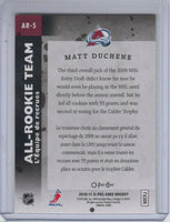 Matt Duchene 2010 2011 OPC All-Rookie Team Card #AR-5

