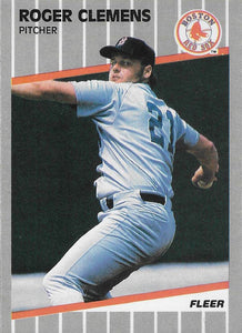 Roger Clemens 1989 Fleer Series Mint Card #85